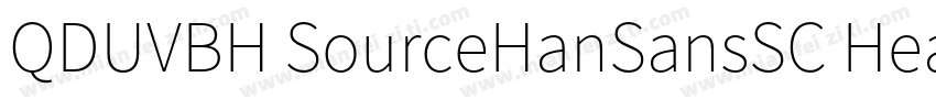 QDUVBH SourceHanSansSC Heavy字体转换